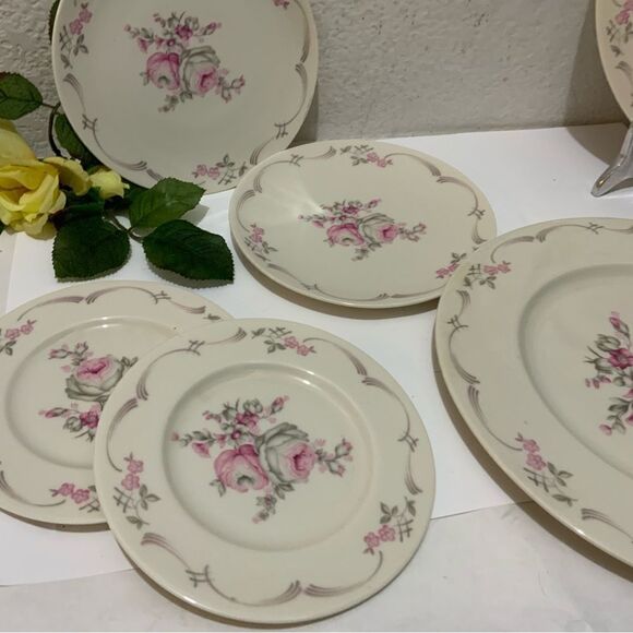 Castleton China U.S.A Belrose 6.25" Bread And Butter Plates Set Of 3 - Picture 4 of 10